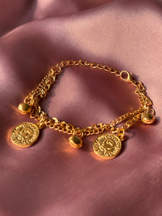 DOUBLE COIN BRACELET